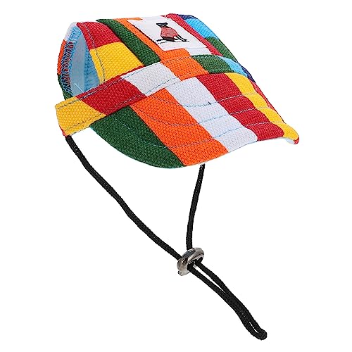 POPETPOP Haustier-baseballmütze Welpen-baseballmützen Katzen-Sonnenhut Klein Kopfbedeckungen Für Hundesport Hund Sombrero-Hut Hundegeburtstagsmütze Reisen Polyester Einstellbar Hund Katze von POPETPOP