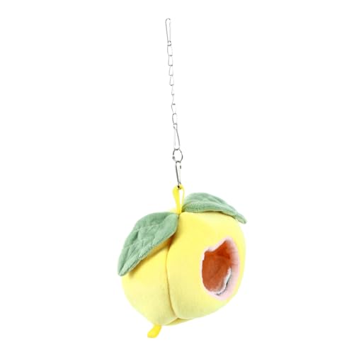 POPETPOP Haustier-Schlafsack Warmes Nest Hängematte Zum Aufhängen Für Hamster Baumwolle Und Obstmuster POPETPOP Haustier-Schlafsack Warmes Nest Hängematte Zum Aufhängen Für Hamster Baumwolle Und Obstmuster von POPETPOP