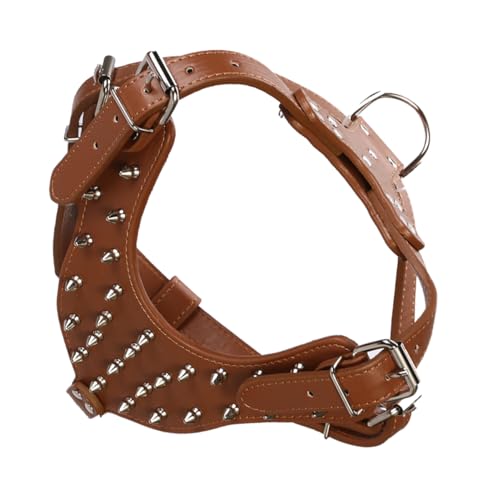 POPETPOP Hundegeschirr für Kleine Hunde mit Metallspikes Verstellbare Hundeweste Tragbares Geschirr für Atmungsaktives Haustierzubehör Komfortable Passform aus PU Material POPETPOP Hundegeschirr für Kleine Hunde mit Metallspikes Verstellbare Hundeweste Tragbares Geschirr für Atmungsaktives Haustierzubehör Komfortable Passform aus PU Material von POPETPOP