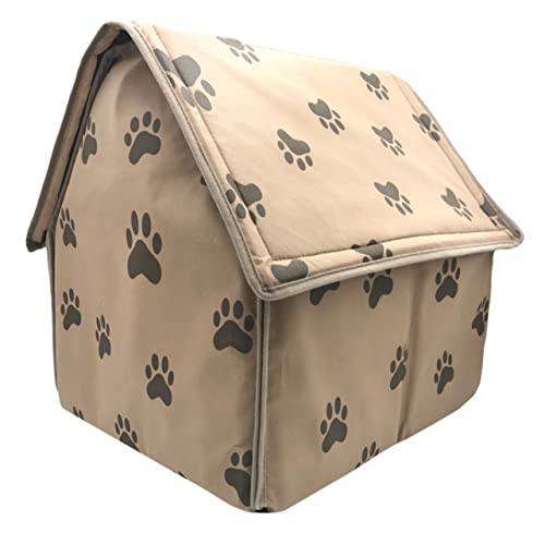 POPETPOP Haustier Hundehütte Tipi Zwinger Katze Warme Matte Korb Für Katzenbetten Höhlenbett Für Welpen Faltbar Im Freien Kleines Hundeversteck Käfig Eingebauter Schwamm Coffee POPETPOP Haustier Hundehütte Tipi Zwinger Katze Warme Matte Korb Für Katzenbetten Höhlenbett Für Welpen Faltbar Im Freien Kleines Hundeversteck Käfig Eingebauter Schwamm Coffee von POPETPOP