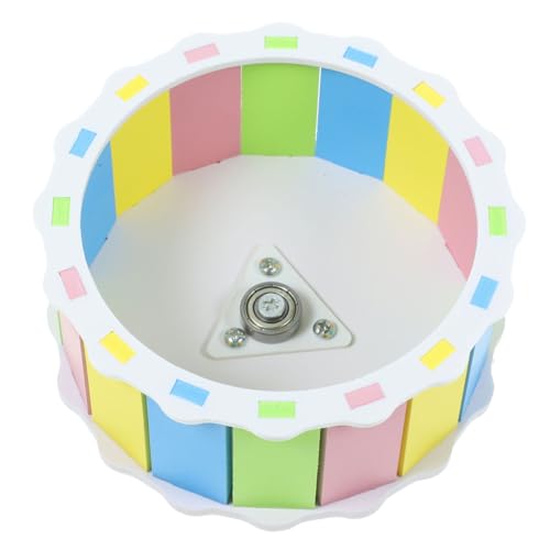 POPETPOP Hamster Laufrad Spielzeug Für Kleintiere Geräuschloses Holzspielzeug Für Hamster Farbige Laufmaschine Für Spaß Und Bewegung Im Käfig POPETPOP Hamster Laufrad Spielzeug Für Kleintiere Geräuschloses Holzspielzeug Für Hamster Farbige Laufmaschine Für Spaß Und Bewegung Im Käfig von POPETPOP