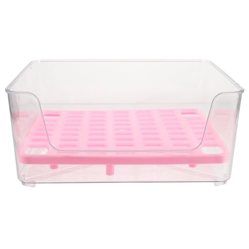 POPETPOP Haustier Töpfchen Kätzchen Saubere Toilette Katzennäpfe Katzenkekse Halbgeschlossene Katzentoilette Verklumpung Der Streu Mülleimer Wurf Leicht Hamster -Toilette Pfote Acryl Rosa POPETPOP Haustier Töpfchen Kätzchen Saubere Toilette Katzennäpfe Katzenkekse Halbgeschlossene Katzentoilette Verklumpung Der Streu Mülleimer Wurf Leicht Hamster -Toilette Pfote Acryl Rosa von POPETPOP