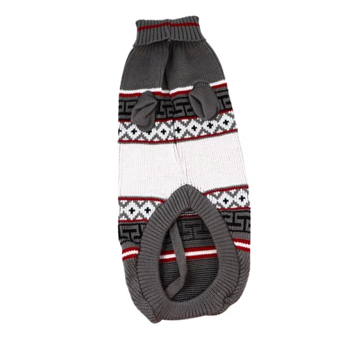 POPETPOP Hundepullover Mit Weihnachtsmotiv Warmes Winterkostüm Für Hunde Hochwertiger Strickpullover Für Hunden Und Katzen Für Feiertagsfeiern Graues Design Mit Ahornblatt s POPETPOP Hundepullover Mit Weihnachtsmotiv Warmes Winterkostüm Für Hunde Hochwertiger Strickpullover Für Hunden Und Katzen Für Feiertagsfeiern Graues Design Mit Ahornblatt s von POPETPOP
