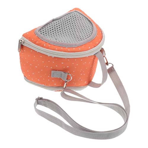 POPETPOP Haustier-ausflugstasche Hasenträger Für Kaninchen Tragbare Haustiertasche Für Den Außenbereich Atmungsaktive Hamstertrage Reisetasche Für Haustiere Rattenträger Oxford-Stoff Orange von POPETPOP