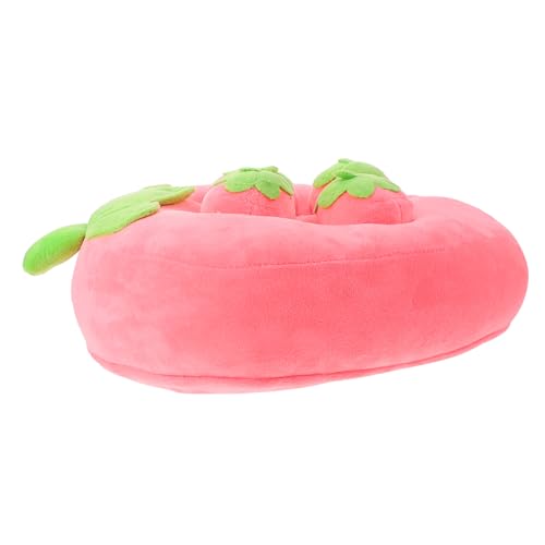 POPETPOP Schnüffelmatte Für Haustiere Hundetrainingsspielzeug Futtersuchspielzeug Für Haustiere Plüschspielzeug Für Hunde Heimtierbedarf Erdbeere 22x22cm von POPETPOP