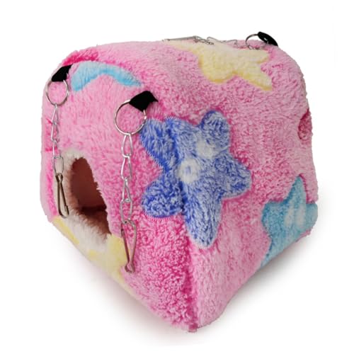 POPETPOP Haustierbett Stilvolles Hamster-schlafnest und Bequeme Hängematte Zum Aufhängen für Kleintiere POPETPOP Haustierbett Stilvolles Hamster-schlafnest und Bequeme Hängematte Zum Aufhängen für Kleintiere von POPETPOP
