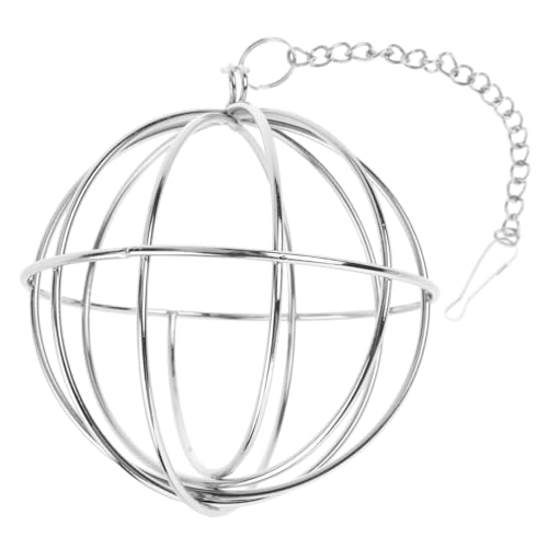 POPETPOP Edelstahl-futterspender für Kleintiere 13 cm für Hasen Chinchillas Meerschweinchen Spielzeug Futterspender Stabil von POPETPOP