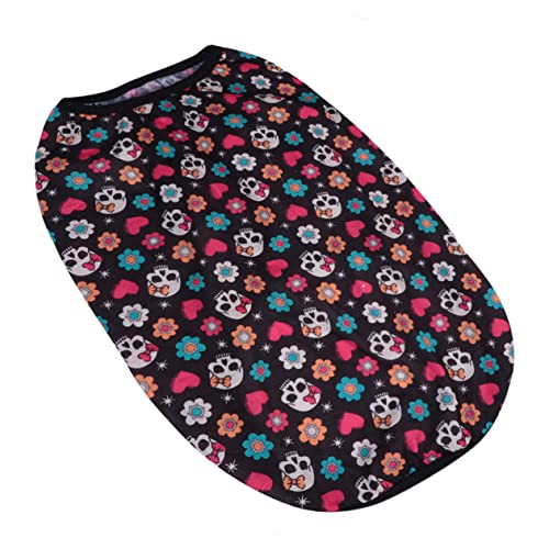 POPETPOP Halloween Hunde Shirt Mit Buntem Skull-Muster Bequeme Und Stilvolle Pet Apparel Für Kleine Hunde Für Halloween-feierlichkeiten Und Andere Anlässe POPETPOP Halloween Hunde Shirt Mit Buntem Skull-Muster Bequeme Und Stilvolle Pet Apparel Für Kleine Hunde Für Halloween-feierlichkeiten Und Andere Anlässe von POPETPOP
