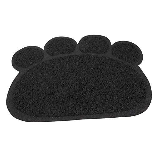 POPETPOP Pet Cat Litter Mat Wiederverwendbare Katzentoilettenmatte rutschfeste Fressunterlage Für Katzen Leicht Zu Reinigen Schwarz Für Katze Und POPETPOP Pet Cat Litter Mat Wiederverwendbare Katzentoilettenmatte rutschfeste Fressunterlage Für Katzen Leicht Zu Reinigen Schwarz Für Katze Und von POPETPOP