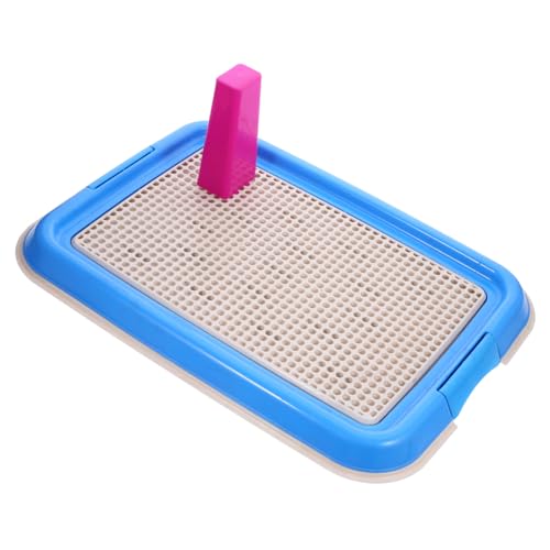POPETPOP Hundetoilette Für Kleine Bis Mittelgroße Hunde Wiederverwendbare Tragbare Hundepotty-Tray Mit Spezieller Säule Für Optimales Toilettentraining Für Drinnen Und Draußen von POPETPOP
