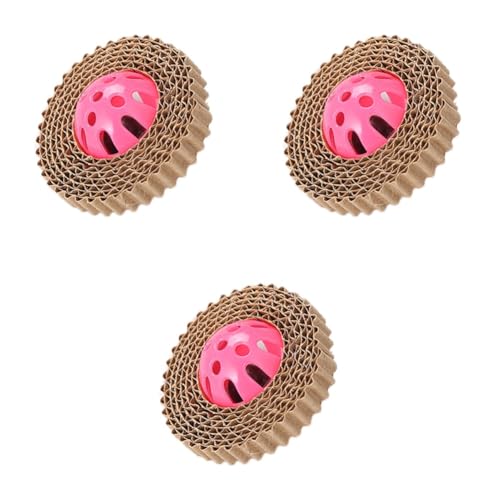 POPETPOP 3 Stücke Pet Supplies Katze Kratzbaum Scratcher Mit Glocken Wellpapier Spielzeug von POPETPOP