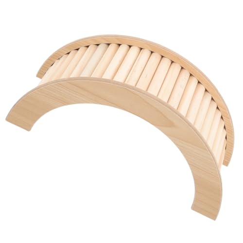 POPETPOP Titel Holzbrücke Für Kleintiere Kletterleiter Für Hamster Meerschweinchen Und Ratten Sicheres Glattes Design Aus Natürlichem Holz Spielzeug Zur Beschäftigung Aktivität von POPETPOP