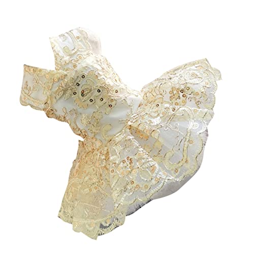 POPETPOP Hundekleid Haustier-Spitzenrock Elegante Kurze Kleidung Atmungsaktives Hundewetter für Hochzeiten und Outdoor-aktivitäten Größe L POPETPOP Hundekleid Haustier-Spitzenrock Elegante Kurze Kleidung Atmungsaktives Hundewetter für Hochzeiten und Outdoor-aktivitäten Größe L von POPETPOP