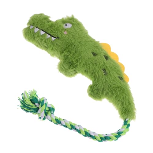 POPETPOP Hundespielzeug Plüsch Interaktives Quietschspielzeug Alligator-Form Für Kleine Und Mittelgroße Hunde Und Fördert Zahnen Geistige von POPETPOP