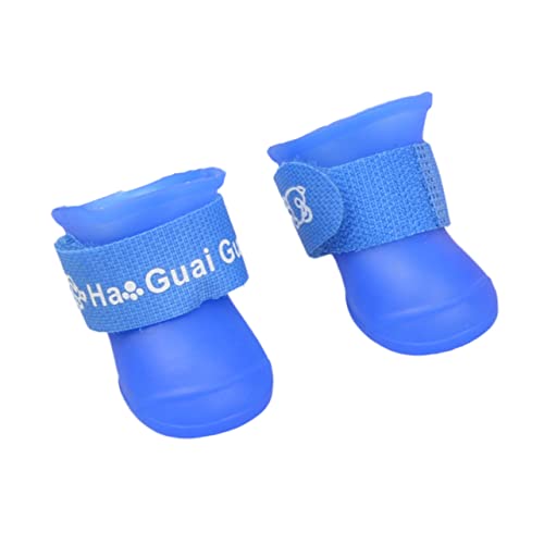 POPETPOP Hunde Regenstiefel Hundestiefel Chihuahua Regenstiefel Hundepfoten Hundestiefel Hundeautositz Haustier Schneestiefel Hundespielzeug Welpenstiefel Schuh Hundewelpen Pads von POPETPOP