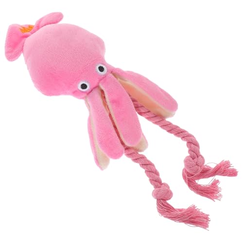 POPETPOP Squeaky Plüschspielzeug Für Hunde Und Katzen Interaktives Kauspielzeug Mit Seil Für Zahnpflege Und Spielspaß Lustiges Quietschspielzeug Für Kleine Und Mittlere Haustiere von POPETPOP