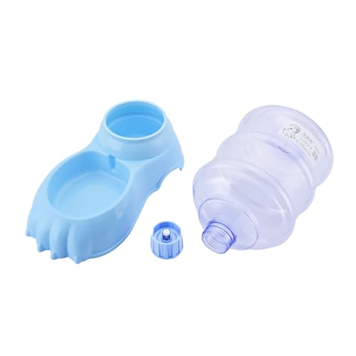 POPETPOP Hunde wasserbrunnen pet Feeder hundetrinkbrunnen Hundehaufen Behälter für Katzenfutter Haustier Spender mehrere Wasserflasche Fütterungswerkzeug PP-Harzmaterial Sky-Blue von POPETPOP