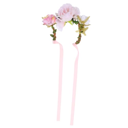 POPETPOP Hundehalsband und Katzenkranz Stirnband aus Kunstblumen Zartes und Bequemes Haustier Accessoire für Katzen für Hochzeiten und Besondere Anlässe von POPETPOP