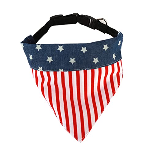 POPETPOP Hunde-dreieckstuch Mit Amerikanischem Flaggenmuster Speicheltücher Für Haustiere Verstellbares Halsband Lätzchen Für Große Hunde POPETPOP Hunde-dreieckstuch Mit Amerikanischem Flaggenmuster Speicheltücher Für Haustiere Verstellbares Halsband Lätzchen Für Große Hunde von POPETPOP