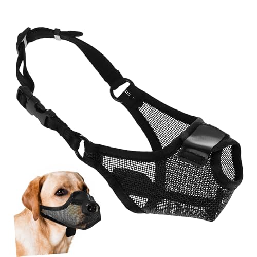 POPETPOP Hundemaulkorb Atmungsaktivem Mesh Verstellbarer Maulkorb Für Hunde Sicherer Schutz Gegen Beißen Und Für Tierarztbesuche Und Ausflüge POPETPOP Hundemaulkorb Atmungsaktivem Mesh Verstellbarer Maulkorb Für Hunde Sicherer Schutz Gegen Beißen Und Für Tierarztbesuche Und Ausflüge von POPETPOP