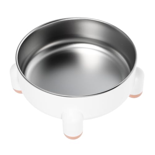 POPETPOP Edelstahl Hundenapf Mit Anti-rutsch-Basis Erhöhter Futternapf Für Hunde Und Katzen Ergonomisches Design Verdauung Große Kapazität Für Haustiere Mit Größerem Appetit von POPETPOP