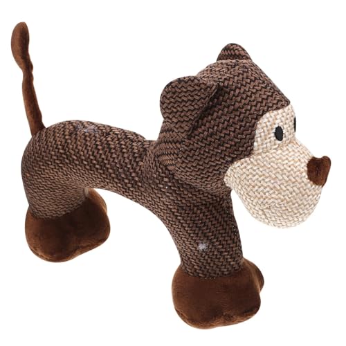 POPETPOP Pet Dog Plush Toy Kauspielzeug Für Mit Quietschfunktion Interaktives Plüschspielzeug Zahnreinigung Lustiges Design Für Haustiere Langlebig Und Strapazierfähig von POPETPOP