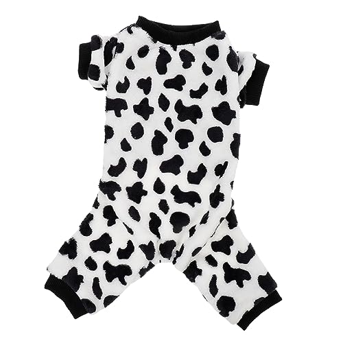 POPETPOP Hundemode Für Kleine Hunde Warmes Stylisches Hundepyjama Im Herbst-Winter-Design Für Schlaf Und Alltag Weichem Polyester Niedliches Kuhfleckenmuster POPETPOP Hundemode Für Kleine Hunde Warmes Stylisches Hundepyjama Im Herbst-Winter-Design Für Schlaf Und Alltag Weichem Polyester Niedliches Kuhfleckenmuster von POPETPOP