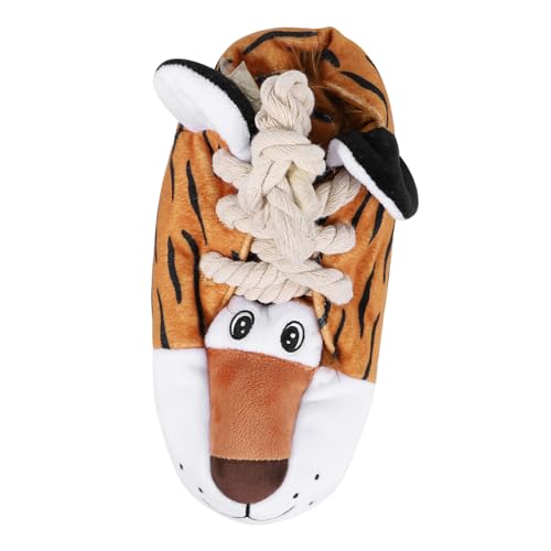POPETPOP Squeaky Dog Toy Für Hunde Langlebiges Kauspielzeug Zahnpflege Interaktives Spielzeug Mit Geräuschen Geeignet Für Kleine Und Mittlere Fördert Gesunde Kaubedürfnisse von POPETPOP