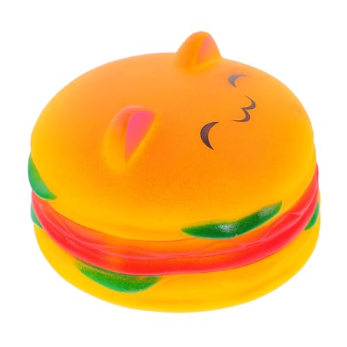 POPETPOP Squeaky Burger Kauspielzeug Aus Strapazierfähigem Vinyl Interaktives Spielzeug Zur Zahnreinigung Für Kauen Geeignet Für Hunde Und Katzen Fördert Das Bonding Und Sorgt Für POPETPOP Squeaky Burger Kauspielzeug Aus Strapazierfähigem Vinyl Interaktives Spielzeug Zur Zahnreinigung Für Kauen Geeignet Für Hunde Und Katzen Fördert Das Bonding Und Sorgt Für von POPETPOP