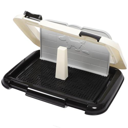 POPETPOP Hundetöpfchen Für Den Innenbereich Mit Gitter Tragbare Haustiertoilette Trainingstoilette Für Hundewelpen Katzen-PIPI-Pad-Halter Hundetöpfchentrainer Für Kleine Mittelgroße Und POPETPOP Hundetöpfchen Für Den Innenbereich Mit Gitter Tragbare Haustiertoilette Trainingstoilette Für Hundewelpen Katzen-PIPI-Pad-Halter Hundetöpfchentrainer Für Kleine Mittelgroße Und von POPETPOP