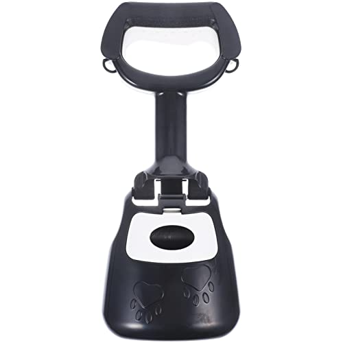 POPETPOP Hundetoilette hundekacktüten Dog Poop Bag Holder Hundekotbeutel Zubehör Haustierbedarf Hundepflege Werkzeug Abfallsammler für den Haushalt Abfallschaufel handhaben Plastik Black von POPETPOP