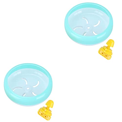 POPETPOP 2 Stücke Super Silent Hamster Übung Rad Pet Übung Rad Käfig Zubehör Für Hamster Mäuse Rad von POPETPOP