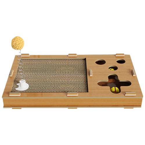 POPETPOP Indoor-katzenunterlage Spielzeuge Kreis-kugelbahn-Spielzeug Interaktives Kratzbrett Chasing Bells Kratzunterlage Dekoratives Kratzbrett Heimtierbedarf Boden Haushalt Wellpapier POPETPOP Indoor-katzenunterlage Spielzeuge Kreis-kugelbahn-Spielzeug Interaktives Kratzbrett Chasing Bells Kratzunterlage Dekoratives Kratzbrett Heimtierbedarf Boden Haushalt Wellpapier von POPETPOP