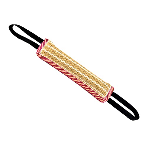 POPETPOP Interaktives für Haustiere Zahnen Robustes Kauspielzeug für Hunde Hundestockspielzeug Kauer Dog Toy hundespielzeuge Jute Beißkissen Bisskissen für Haustiere Khaki von POPETPOP