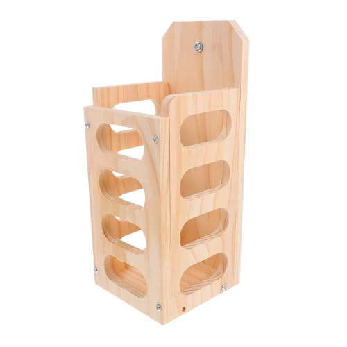 POPETPOP Kaninchen- -Gras-Rahmen Holzheuhändler Futterautomat Für Heu Hase Hay Feeder Für Käfig Heuhalter Aus Holz Hasenheuspender Kaninchenholzhalter Hasen Heuraufe Hölzern Khaki von POPETPOP