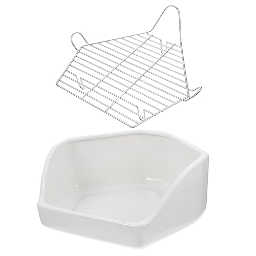 POPETPOP Kaninchentoilette Keramik- Hasen- Käfig Pet Toilettentopf Trainer Ecktoilettenbox Dreieckiger Töpfchentrainer Hamster Toilette Häschen Töpfchen Tablett Weiß Kaninchenkäfig Groß POPETPOP Kaninchentoilette Keramik- Hasen- Käfig Pet Toilettentopf Trainer Ecktoilettenbox Dreieckiger Töpfchentrainer Hamster Toilette Häschen Töpfchen Tablett Weiß Kaninchenkäfig Groß von POPETPOP