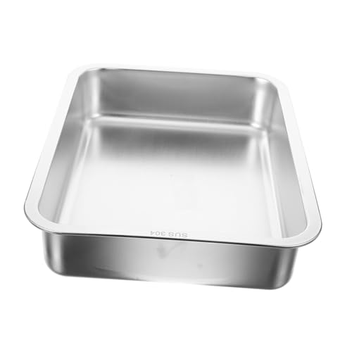 POPETPOP Kasten Katzentoilette aus Edelstahl Katzentoilette mit Haube Haustiertoilette, Katzenkätzchen Wurf großes katzenklo Metall katzenklo Haustiere katzenstreu Katzenpfanne Katzenbedarf POPETPOP Kasten Katzentoilette aus Edelstahl Katzentoilette mit Haube Haustiertoilette, Katzenkätzchen Wurf großes katzenklo Metall katzenklo Haustiere katzenstreu Katzenpfanne Katzenbedarf von POPETPOP