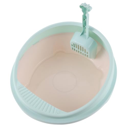 POPETPOP Kasten Katzentoilette katzentoillette litterbox Katzenkotbehälter Katzenklo Kleintiertablett Katzenboxen Haustier kätzchentoilette Kätzchen saubere Toilette Plastik Sky-Blue POPETPOP Kasten Katzentoilette katzentoillette litterbox Katzenkotbehälter Katzenklo Kleintiertablett Katzenboxen Haustier kätzchentoilette Kätzchen saubere Toilette Plastik Sky-Blue von POPETPOP