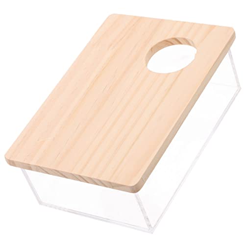 POPETPOP Hamster-sandbadebox Acryl-holzmaterial Für Chinchillas Meerschweinchen Rennmäuse Mehrzweck-haustierbadezimmer Saunaraum POPETPOP Hamster-sandbadebox Acryl-holzmaterial Für Chinchillas Meerschweinchen Rennmäuse Mehrzweck-haustierbadezimmer Saunaraum von POPETPOP
