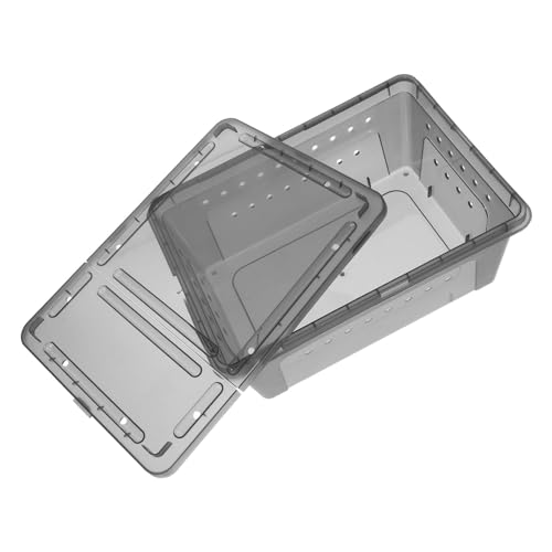 POPETPOP Reptilien Futterbox Mit Luftlöchern Atmungsaktive Kunststoff Spinnenbox Kleines Gehege Für Eidechsen Und Gottesanbeterinnen Praktischer Futterbehälter Für Reptilien POPETPOP Reptilien Futterbox Mit Luftlöchern Atmungsaktive Kunststoff Spinnenbox Kleines Gehege Für Eidechsen Und Gottesanbeterinnen Praktischer Futterbehälter Für Reptilien von POPETPOP