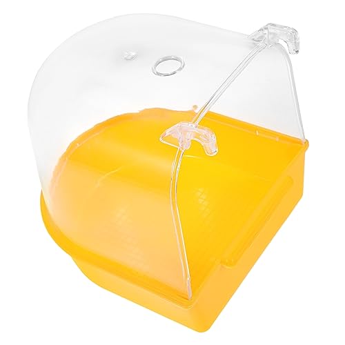 POPETPOP Vogelbadewanne Für Käfige Praktische Parrot Bath Box Aus Langlebigem Installieren Für Wellensittiche Und Andere Vögel Badzubehör Mit Löchern von POPETPOP