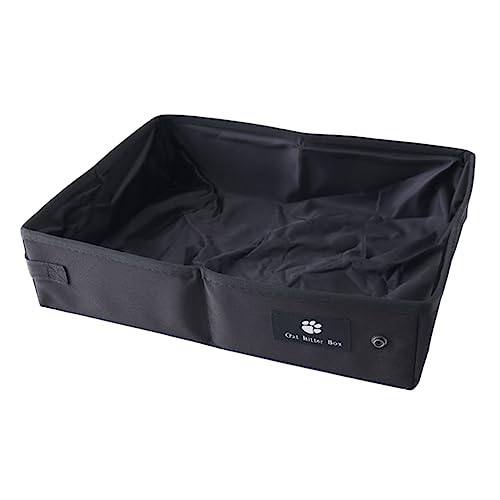 POPETPOP Kasten zusammenklappbare Katzentoilette katzentoiletten streuwanne Tragbares Katzenklo für Auto litterbox trashcan Haustier für Katzen Katzenzubehör Katzenbedarf Oxford-Stoff Black POPETPOP Kasten zusammenklappbare Katzentoilette katzentoiletten streuwanne Tragbares Katzenklo für Auto litterbox trashcan Haustier für Katzen Katzenzubehör Katzenbedarf Oxford-Stoff Black von POPETPOP