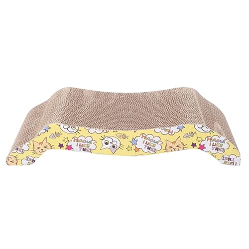 POPETPOP Kratzbrett Für Katzen Aus Recycelbarer Wellpappe Mit Hoher Dichte Bogenbrücken-Design Kratzbrett Für Katzen Und Kätzchen Zufällige Farbe POPETPOP Kratzbrett Für Katzen Aus Recycelbarer Wellpappe Mit Hoher Dichte Bogenbrücken-Design Kratzbrett Für Katzen Und Kätzchen Zufällige Farbe von POPETPOP