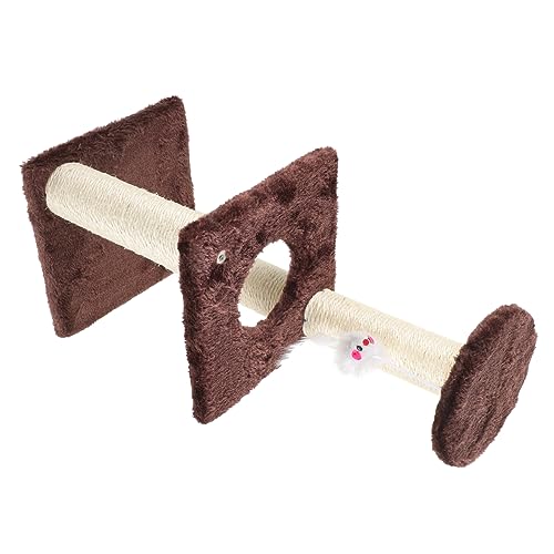 POPETPOP Klettergerüst Für Katzen Katzenzubehör Kletterturm Für Katzen Kauspielzeug Für Katzen Katzenkratzturm Krallenspielzeug Für Katzen 3-lagiger Kratzbaum Haltegriff Haustier Flanell POPETPOP Klettergerüst Für Katzen Katzenzubehör Kletterturm Für Katzen Kauspielzeug Für Katzen Katzenkratzturm Krallenspielzeug Für Katzen 3-lagiger Kratzbaum Haltegriff Haustier Flanell von POPETPOP