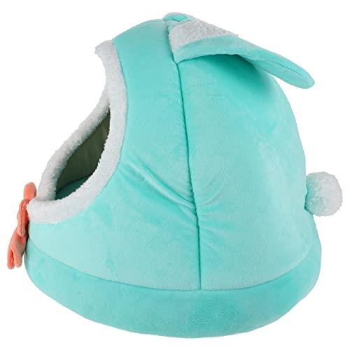 POPETPOP Katzenbett Höhlenbett für Haustiere Hundebett mit Deckenhöhle Nagetier Kaninchen Rattenbett Hasen haustierbett pet Bed winterliches Katzenhaus Haustierkissen Daunen Baumwolle Green POPETPOP Katzenbett Höhlenbett für Haustiere Hundebett mit Deckenhöhle Nagetier Kaninchen Rattenbett Hasen haustierbett pet Bed winterliches Katzenhaus Haustierkissen Daunen Baumwolle Green von POPETPOP
