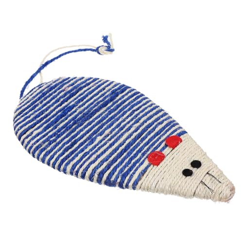 POPETPOP Farbige Katzenkratzplatte Kreatives Mäuse-Design Platzsparend Krallenpflege Für Katzen Spielzeug Für Drinnen Zur Vermeidung Von Möbelkratzern Zufällige Farbe von POPETPOP