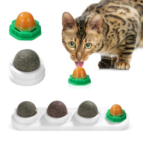 POPETPOP Katzenminze Bälle für Katzen- Drehbare Katzenminze Ball Katze Süßigkeiten 5 in 1 Selbstklebenden Essbaren Katzenminze Spielzeug Katzenminze Wand Lecken Behandelt Spielzeug für POPETPOP Katzenminze Bälle für Katzen- Drehbare Katzenminze Ball Katze Süßigkeiten 5 in 1 Selbstklebenden Essbaren Katzenminze Spielzeug Katzenminze Wand Lecken Behandelt Spielzeug für von POPETPOP