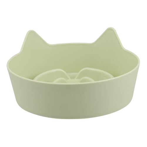 POPETPOP Katzennapf Slow-Food-napf Für Katzen Katzengericht Slowfeeder Für Hundefutter Langsamer Fressnapf Für Hunde Slow Feeder Napf Für Katzen Futterteller Für Katzen Light Green Plastik von POPETPOP