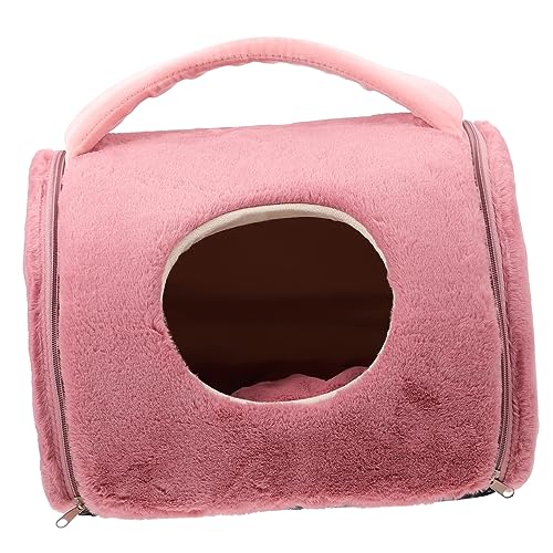 POPETPOP Katzennest kleines hundebett Warmes Plüsch-Haustierbett Katze winterbett Katzenbett für den Haushalt Haustiernestkissen Waschbar das Bett Kleiner Hund Katzenhaus Baumwolle rot POPETPOP Katzennest kleines hundebett Warmes Plüsch-Haustierbett Katze winterbett Katzenbett für den Haushalt Haustiernestkissen Waschbar das Bett Kleiner Hund Katzenhaus Baumwolle rot von POPETPOP