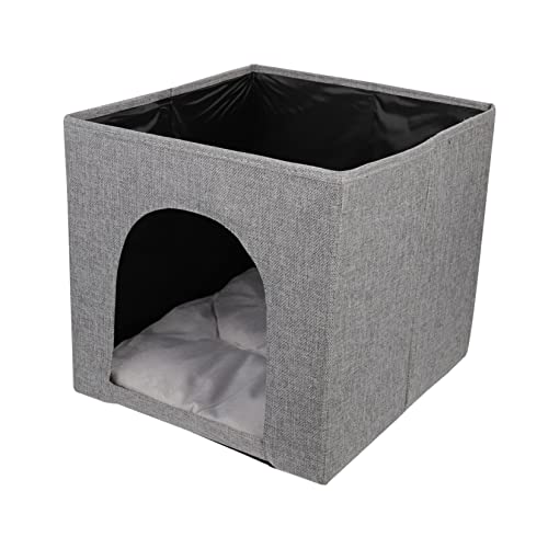 POPETPOP Katzennest haustierzelt pet Bed katzenbettchen cat Bed katzenbetg Katze Eigentumswohnung Katzenhaus Katze bis zur Decke Guck-Guck Wurf Welpenschlafhaus Hundeschlafbett Leinen- Grey POPETPOP Katzennest haustierzelt pet Bed katzenbettchen cat Bed katzenbetg Katze Eigentumswohnung Katzenhaus Katze bis zur Decke Guck-Guck Wurf Welpenschlafhaus Hundeschlafbett Leinen- Grey von POPETPOP